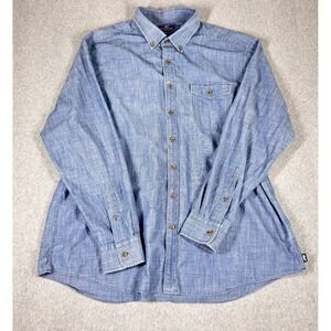 Vineyard Vines Crosby Slim Shirt Mens XXL Blue Solid Button Down Pocket